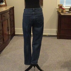 Liz Claiborne Women's Straight Leg Jeans - Dark Blue